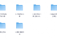 某宝购买986套电子字帖可打印【3.3G】