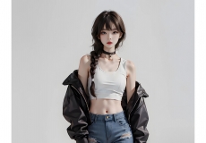 小红书、公众号爆粉素材，少女穿搭AI图