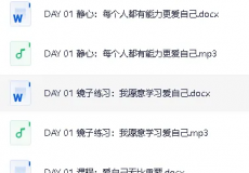 下班后做自媒体、镜子练习21天音频课程、社区招聘考试资...